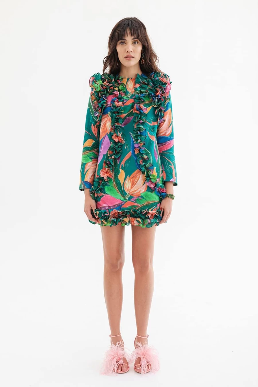 Isla & White Women's Aida Dress - Elegant & Stylish Floral Summer Dress