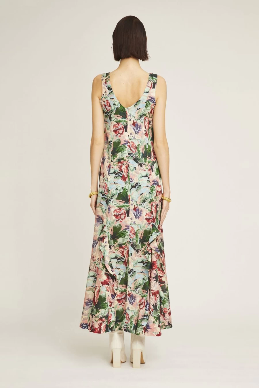 Isla & White Women's Babetta Dress - Elegant Flowy Boho Chic Summer Dress