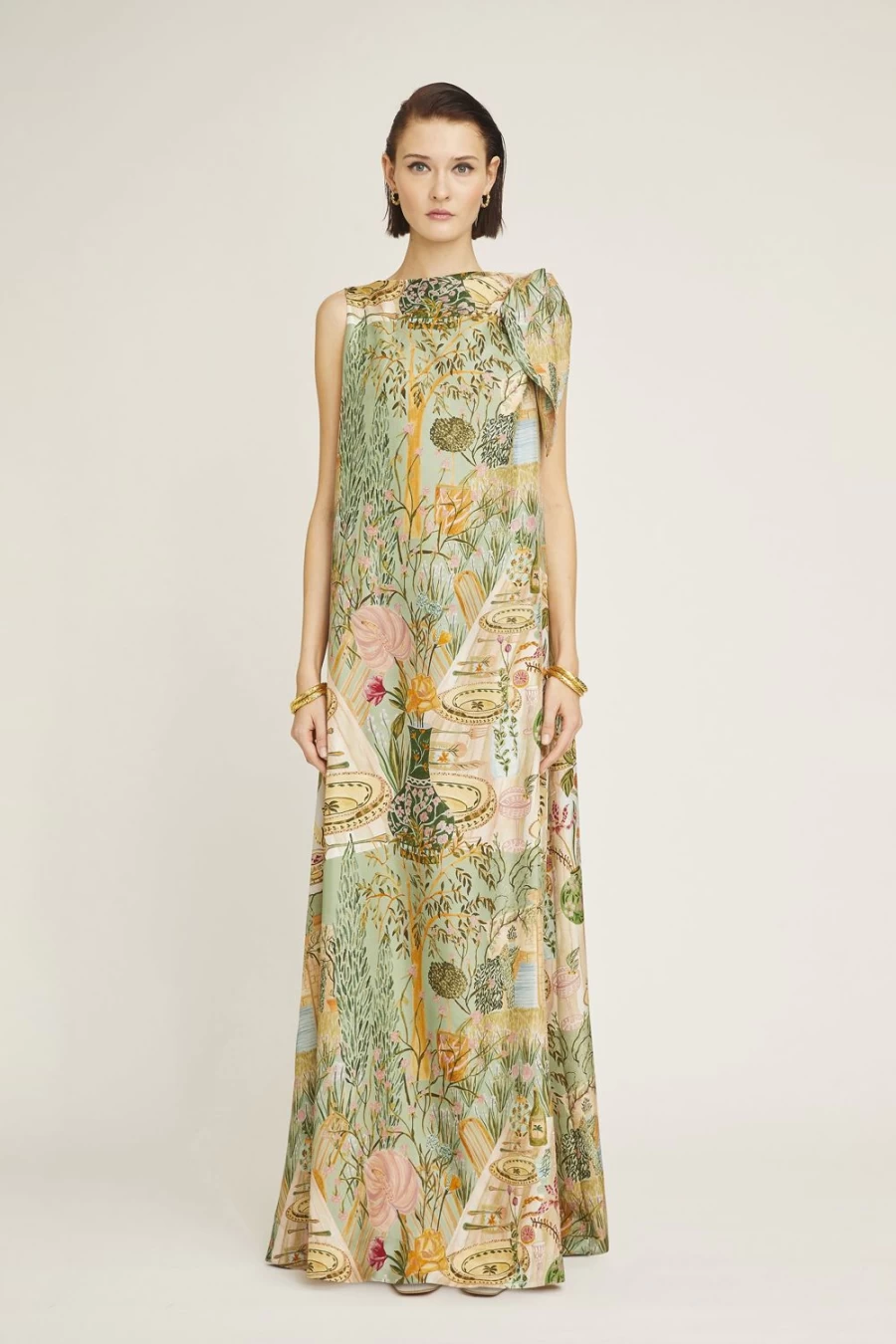 Isla & White Women's Dinis Dress - Elegant Floral Summer Dress for Women