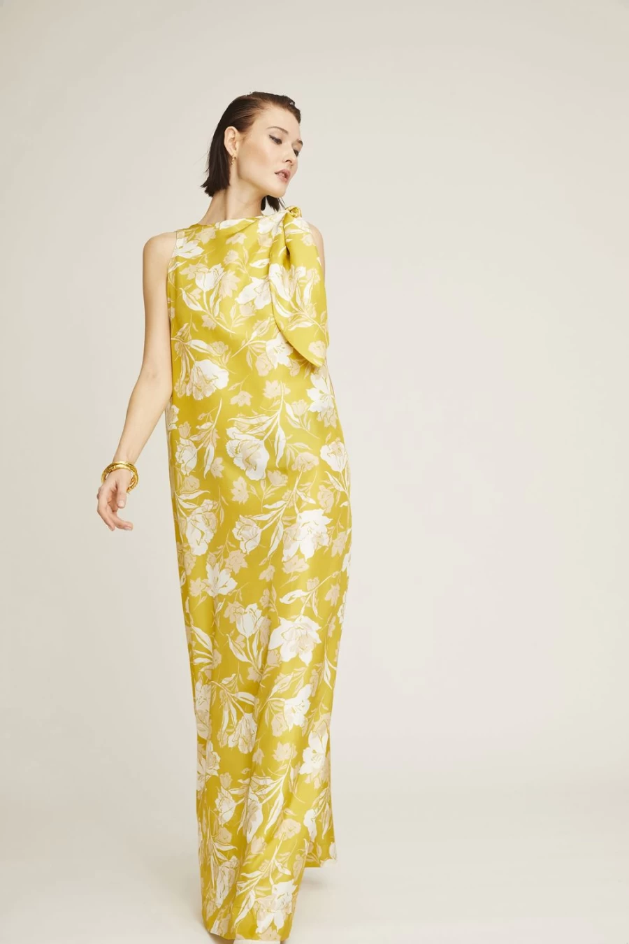 Isla & White Women's Dinis Dress - Elegant & Stylish Floral Summer Dress